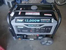 Pulsar 12000 Watt Portable Dual Fuel Propane/Gas Generator Electric Start 